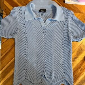 Vici Sky Blue Knit Top